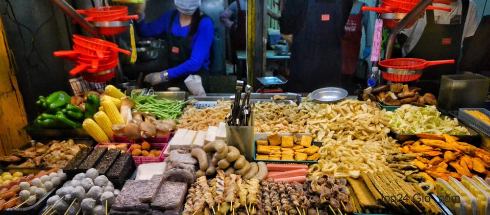 Đồ nướng ở Chợ đêm Shida, Đài Bắc