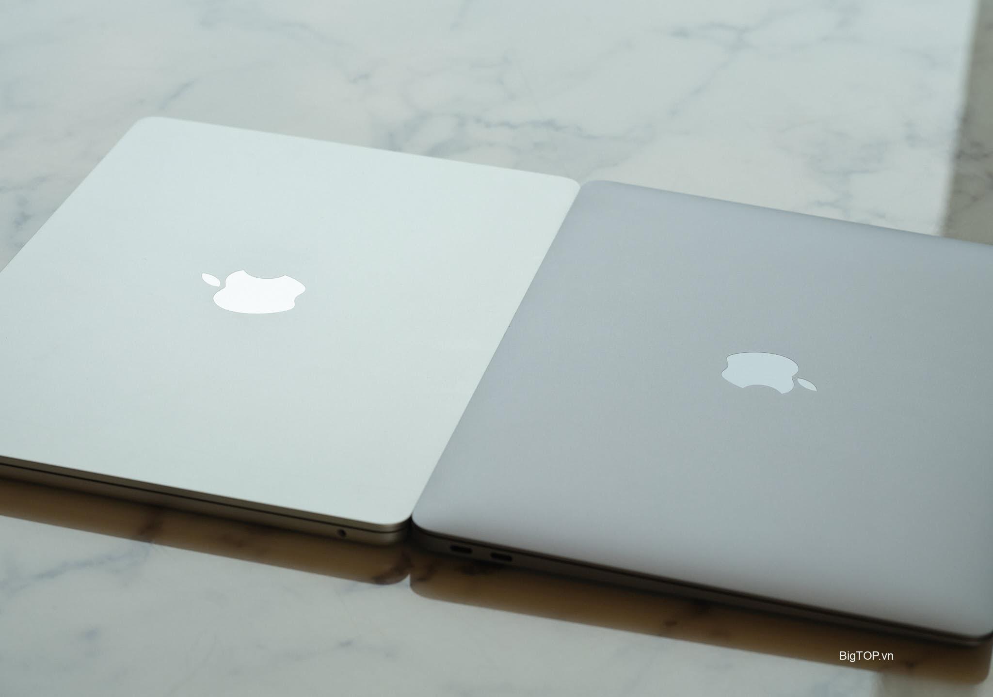 Apple MacBook Air M2 Silver so với MacBook Air M1 Space Gray